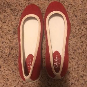 Cole Haan/Nike Air red flats- size 9.
